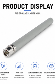 HU-385 Outdoor High Gain Fiberglass Omni Antenna product image